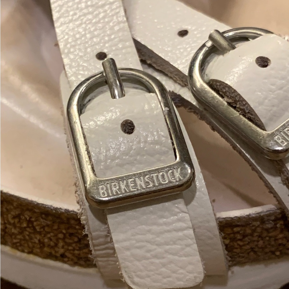 Birkenstock Franca Leather Sandal White Size 40 - Picture 7 of 12